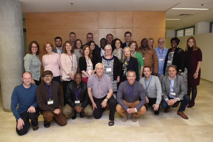 Seminar participants and staff at Yad Vashem, April 2018